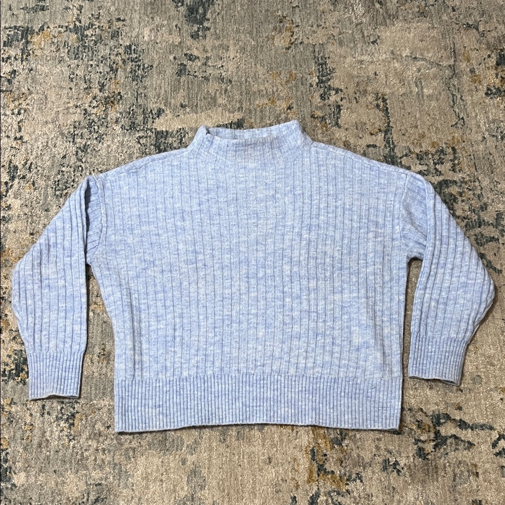 Sz L Loft Baby Blue Sweater